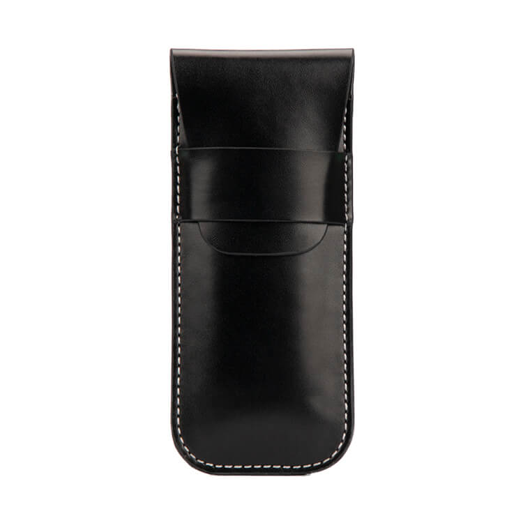 Black Leather Watch Pouch -1