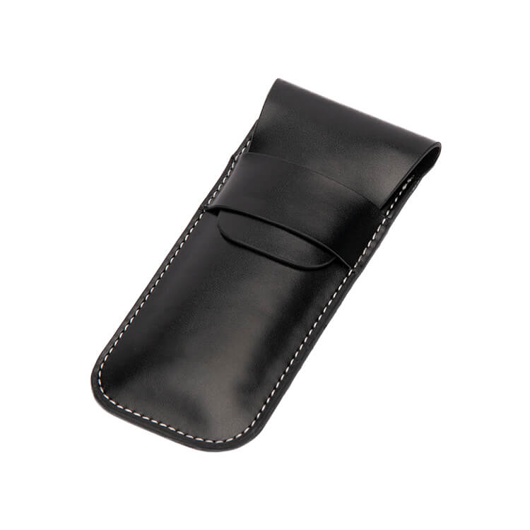Black Leather Watch Pouch -2