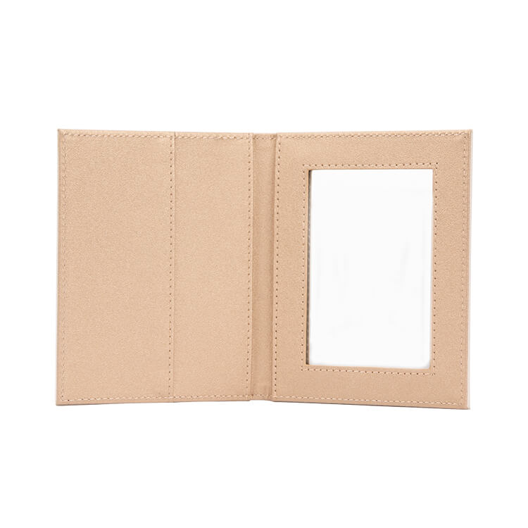 Leather Wallet For Oil Absorbing Sheets With Mirror -2