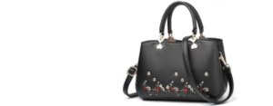 Chinese Style Black Leather Fashion Bag for Ladies