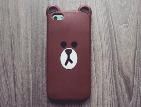 Brown bear iPhone case